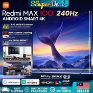 Xiaomi Redmi MAX TV 85" 100" inch 4K UHD Android Smart Gaming 240Hz MEMC 4ms TV Office Display HDMI 