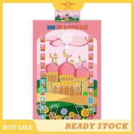 [CloudsMiles] 110x70cm Interactive Islamic Electronic Prayer Carpet Muslim Kids Carpet Prayer Carpet