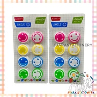 Magnet Set Smile HN-6608 8 pcs 30 mm - Magnet Smile Magnet 8 pcs Magnet Board Magnet Refrigerator Ma