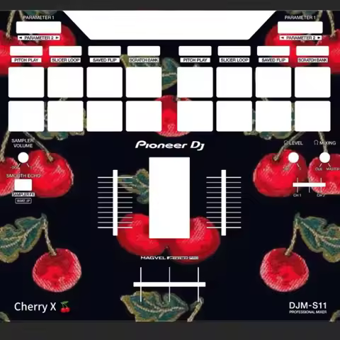 Pioneer DJM-S11 mixer console panel film. Pioneer colorful sticker, can be customized