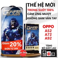 Premium tempered glass OPPO A52/ A72/ A92 full screen transparent. Screen protector| Top case