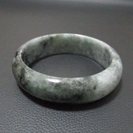 Burmese Jadeite Bracelet Inner Size 63.6mm Light Gray Dark Can Be Worn By All Genders To Enhance Luc