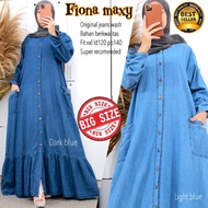 RETHA MAXI / FIONA MAXY / VISTA MAXI JEANS JUMBO BIG SIZE DRESS FT