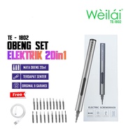 WEILAI TE-1802 ELECTRIC SCREWDRIVER - ORIGINAL ELECTRIC SCREWDRIVER - 20IN1 ELECTRIC SCREWDRIVER SET