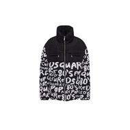 Dsquared2 D2 Pop 80's Puffer Jacket Black White Unused