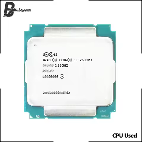 Intel Xeon E5 2699V3 Used E5 2699 V3 CPU processor 2.3Ghz 18-Core LGA 2011-3