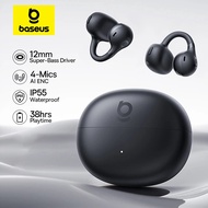 Baseus BC1 Ear Clip Earbuds Open Ear Wireless Earphones Bluetooth 6.0 4-Mics Super Bass IP55