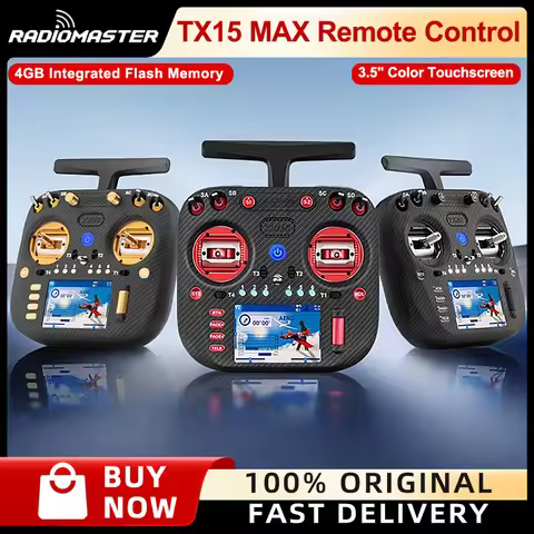 RadioMaster TX15 MAX Remote Control Transmitter ELRS Open Source System 3.5-inch touch color screen 