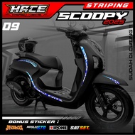 910 STRIPING STICKER SCOOPY NEW 2025 - STRIPPING STICKER SCOOPY NEW 2025 SIMPLE GRAPHICS