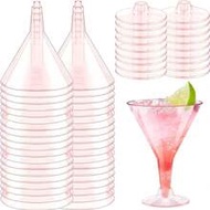 1/10pcs Plastic Martini Glasses, Unbreakable Martini Glasses, 6.3oz Plastic Martini Glasses, Unbreak