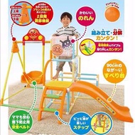 【現貨+預購】麵包超人/ANPANMAN：溜滑梯+攀爬架+盪鞦韆！大型玩具組(尺寸:1930×1160×1030mm)_免運。