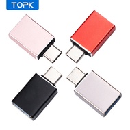 TOPK L38 USB C Adapter Type C to USB 2.0 Adapter Type-C Adapter OTG Cable For Macbook pro Air Samsung S10 S9 USB OTG