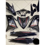 Coverset Yamaha Original Siap Tampal LC V6 Grey Merah SE Limited Edition - Free Emblem Timbul - Orig