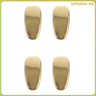 4 Pcs Titanium for Glasses Nose Pads Replacement Gold Nosepads Bracket Frame Photo 1.50X0.70X0.70CM 
