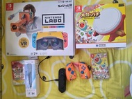 Switch 太鼓, Switch Joy Con, Let's Sing, LABO VR (Party Game 必備)