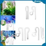 [Direrxa] Aquarium Glass Lily Pipe Inflow/outflow Remove Oil Stains Tank Filter