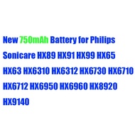 Battery for Philips Sonicare HX89 HX91 HX99 HX65 HX63 HX6310 HX6312 HX6730 HX6710 HX6712 HX8920 HX91