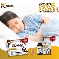 Alpro Pharmacy Exclusive - K-WORM Deworm Chewable Tablet Ubat Cacing (Chocolate) 2s