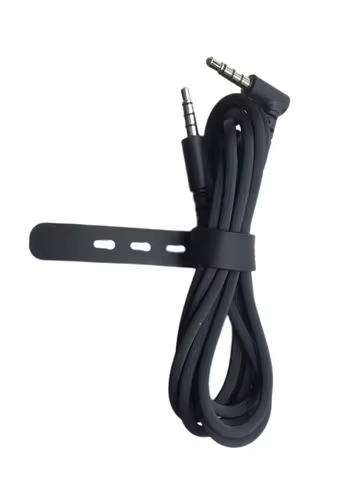 Black 3.5mm Audio Cable Cord for Razer BlackShark V2 Pro & Nari Ultimate Wireless Headset