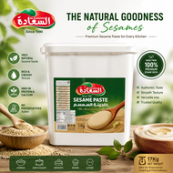 ALSAADAH SESAME PASTE (TAHINI) 17000g - ALSAADAH Tahini/ Pure Tahini/ 100% Sesame Paste/ Premium Ta