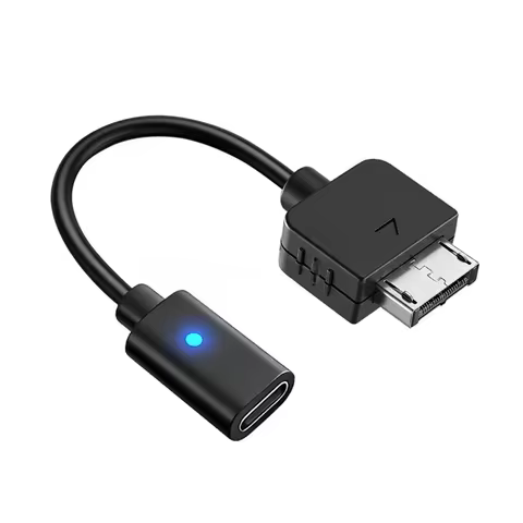 USB Type C Adapter for PlayStation Vita 1000 Game Console with LED Indicator Light (Non-PD)