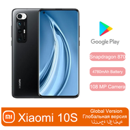 Xiaomi Mi 10s 5G 98% โทรศัพท์มือถือมือสอง10 S 5G ใหม่สมาร์ตโฟน Xiaomi 10 S 108 MP กล้อง Qualcomm Snapdragon 870 NFC