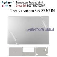 Body Protector ASUS VivoBook S15 S530UN - KAKAY 3pcs Translucent Vinyl