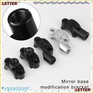 LETTER Mirror Mount Holders 2x 22mm Bike ATV Quad 4 Wheeler For Motorbike Handlebar