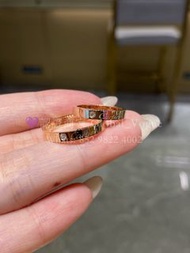 紫鑽🌟誠信商家🌟💜全新Cartier C de Cartier 單鑽戒指 玫瑰金 18K金鑽石 情人節
