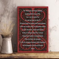 hiasan dinding doa bapa kami bahasa batak walldecor nasrani kristen / katolik