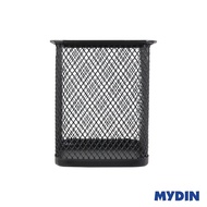 Pen Holder Mesh Metal Square Black (8cm x 8cm x 9cm) KD804