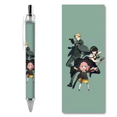 2/4PCS Anya Yor Loid Forger Gel Pens Different Actions Writing Supplies Lightweight Aesthetic Statio