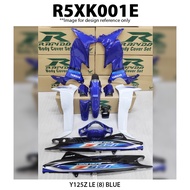 Cover Set Rapido Yamaha Y125Z LE (8) Blue Black Color Y125 Accessories Motor 125Z Biru Hitam 125 Z