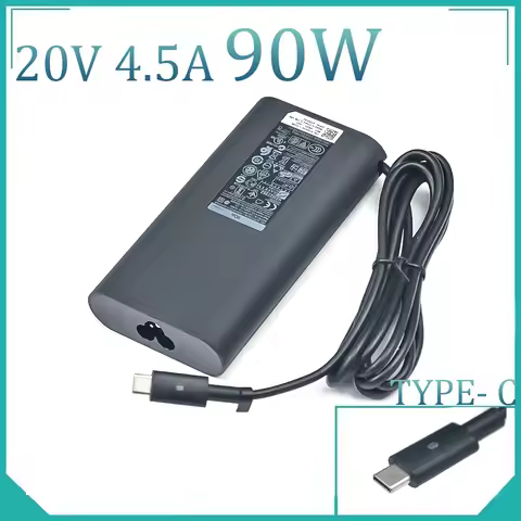 New 20V 4.5A 90W USB Type C Power Ac Adapter Charger Laptop for dell 5280 5480 5580 LA90PM170 TDK33 