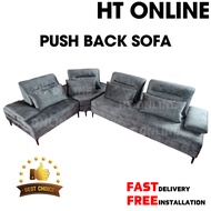 [HT ONLINE] Push Back Corner Sofa Murah / Big Corner Sofa / Sofa Ruang Tamu / Living Room Sofa Set
