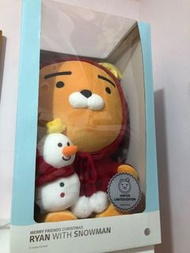 聖誕/禮物/全新Kakaofriends Ryan with snowman
