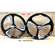 16" Sport Rim 3 batang sesuai untuk basikal lajak dan non - lajak