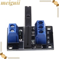 MEIGUII 1 Channel SSR Module, 1-Channel 240VAC 2A 1 Channel Solid State Relay Module, with Fuse DC 5