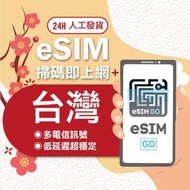 【台灣esim 30G流量/30天】  免插卡 免寄送 免實名附有香港(+852)電話號碼