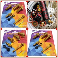 ◎ ❈ ♞HENG Gold Caliper Set Bolts for Mio M3, Soulty, Sporty, MSI 125, Mio Soul I, Gravis, Nouvo, Ge