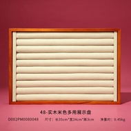 Jewelry Tray Solid Wood Necklace Ring Bracelet Pendant Jewelry Viewing Tray Jewelry Counter Display 