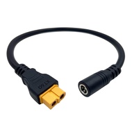 DC5521 Female to XT60 Female Cable 14AWG, XT60 to DC Cable Line 5.5mm X 2.1mm DC Power Cord for FPV 