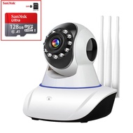 1080P IP Camera with Pan/Tilt Two Way Audio 3 Antennas Super Signal cctv camera with voice connect t