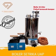 Setrika Uap Laundry Boiler Gas Lengkap