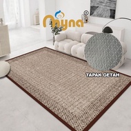 MYNA Fully Getah Plain Colour Solid Colour Carpet Living Room (L/3XL/6XL Size)