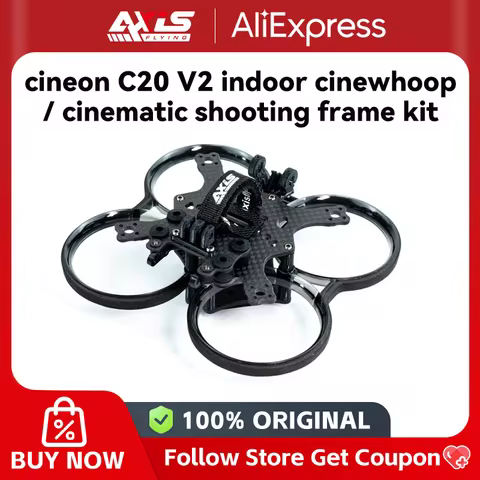 Axisflying cineon C20 V2 2 inch indoor cinewhoop cinematic shooting frame kit C135 5500KV 4S motor 2