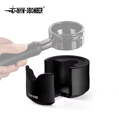 MHW-3BOMBER Portafilter Holder Espresso Bottomless Portafilter Tamping Station 51-58mm With Silicon 