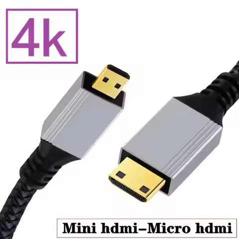4K/1080P Mini HDMI To Micro HDMI cable Mini HDMI Conversion Micro HDMI cable HD Computer TV Camera D