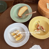 Bemular Home B2 A1 Kiln-to-Western Food Straw Hat Plate High-End Pasta Plate Restaurant Dessert Dess