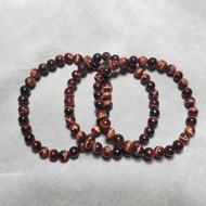 6mm簡約系🍃🍀紅虎眼石/虎眼石/晶石手串